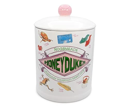 Harry Potter Honeydukes Sweets 10-Inch Ceramic Cookie Jar | Food Storage Jar For Candy, Spice | Flour And Sugar Containers With Lids, Home & Kitchen Canisters For Counter Top, Housewarming Gifts 1 Harry Potter Honeydukes Sweets 10-Inch Ceramic Cookie Jar | Food Storage Jar For Candy, Spice | Flour And Sugar Containers With Lids, Home & Kitchen Canisters For Counter Top, Housewarming Gifts