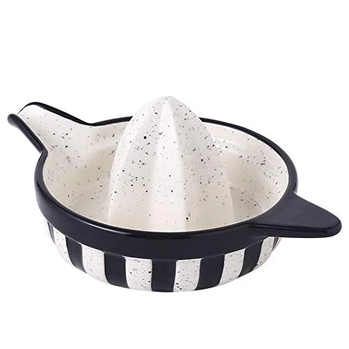 Manual Juicer Ceramic Citrus Press Juicer, Fruit Juicer Orange Lemon Lime Manual Hand Squeezer, Black 1 Manual Juicer Ceramic Citrus Press Juicer, Fruit Juicer Orange Lemon Lime Manual Hand Squeezer, Black