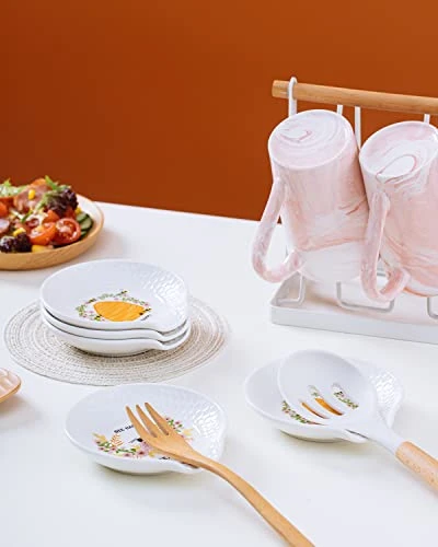 Spoon Rest For Stove Top 1pcs, Ceramic Spoon Holder For Countertop, White Cute Spoon Rest For Kitchen Counter, Bee Farmhouse Coffee Spoon Holder For Stove Top, Cooking & Counter Protection 5 Spoon Rest For Stove Top 1pcs, Ceramic Spoon Holder For Countertop, White Cute Spoon Rest For Kitchen Counter, Bee Farmhouse Coffee Spoon Holder For Stove Top, Cooking & Counter Protection - Image 5