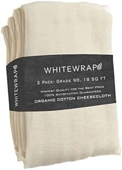 Cheesecloth Grade 50 18 Sq Ft 2 Pack | 100% Unbleached Cheesecloth | Cheese Cloth For Straining, Cheesecloth For Cooking, Organic Cheesecloth, Muslin Cloths For Straining Butter, Nut Milk -Peugeot Shop 41RoWdoi DS. AC