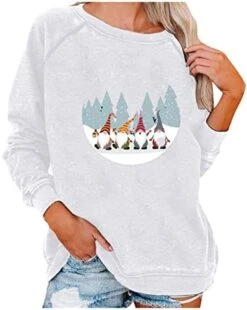 Crewneck Sweatshirts For Women Cute Long Sleeve Fashion Christmas Print Plus Size Sweatshirts Pullover Top Streetwear -Peugeot Shop 41RsQZrYHGL. AC