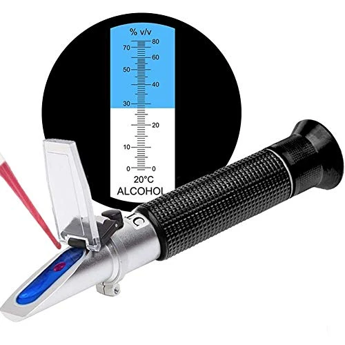 SMARTSMITH Alcohol Refractometer For Spirit Alcohol Volume Percent Measurement With Automatic Temperature Compensation (ATC), Range 0-80% V/v.Alcohol Refractometer For Spirit Alcohol Volume Percent 8 SMARTSMITH Alcohol Refractometer For Spirit Alcohol Volume Percent Measurement With Automatic Temperature Compensation (ATC), Range 0-80% V/v.Alcohol Refractometer For Spirit Alcohol Volume Percent - Image 8