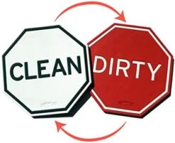 Circle Black & White Silicone Dishwasher Magnet Clean Dirty Sign, Double Sided Dirty Clean Dishwasher Magnet Indicator, Strong Non-Scratching Magnet, Kitchen Safe, Waterproof, And Decorative Design -Peugeot Shop 41RvOhpmvnL. AC