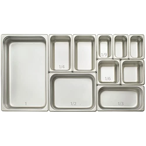Winco 2.5-Inch Deep Full-Size Anti-Jamming Steam Table Pan, 25 Gauge, NSF, Stainless Steel 2 Winco 2.5-Inch Deep Full-Size Anti-Jamming Steam Table Pan, 25 Gauge, NSF, Stainless Steel - Image 2
