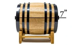 Personalized Engraved Authentic White American Oak Aging Barrels (2 Liter) - Wooden Barrels With Design Template For Aging Whiskey, Rum, Bourbon, Wine, & More | Customizable Design Template [RHB129] -Peugeot Shop 41S80FqH9lL