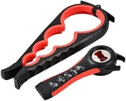 5 In 1 Multi Function Bottle Jar Opener Kit,Non Slip Safe Cut Can Lid Grip Opener,Suitable Manual Can And Jar Opener Handheld For Children,Arthritis,Women,Elderly,Kitchen & Restaurant -Peugeot Shop 41SC10B9eS. AC