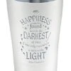 Tervis Harry Potter Happiness Quote Engraved Triple Walled Insulated Tumbler Travel Cup Keeps Drinks Cold & Hot, 20oz Legacy, Glacier White