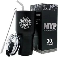 30 Oz USMC Black Double Wall Vacuum Insulated Stainless Steel Tumbler Travel Mug - USMC Vet Owned Business -Peugeot Shop 41SEJGpu4aL. AC