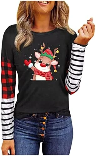 Womens Crewneck Sweatshirt Cute Fashion Christmas Print Long Sleeve Sweatshirts Crew Neck Pullover Top Fall Clothes 6 Womens Crewneck Sweatshirt Cute Fashion Christmas Print Long Sleeve Sweatshirts Crew Neck Pullover Top Fall Clothes - Image 6