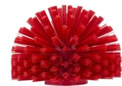 PARTA 45006EC05 Plastic Multi-Purpose Valve Brush, Pipe Brush, Round Brush With Polyester Bristles, Color Coded For Commercial Cleaning, Kitchen, Restaurant, Bathroom, 4.3 X 6 X 4.3 Inches, Red