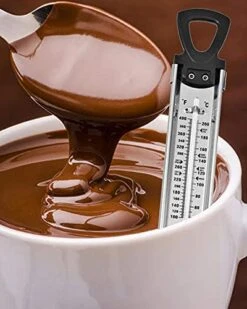 Candy Thermometer With Pot Clip & Hanging Ring Handle Stainless Steel Cooking Thermometer Food Thermometer Deep Fry Thermometer Classic Candy Thermometer -Peugeot Shop 41SL2thIiBL