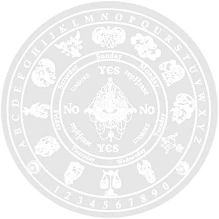 Pendulum Board Star Chart Mat Or Crystal Necklace For Beginner, Healing Dowsing Divination Metaphysical Message Board Positive Energy Close To Your Inner Self For Witchcraft Wiccan Altar Supplies 7 Pendulum Board Star Chart Mat Or Crystal Necklace For Beginner, Healing Dowsing Divination Metaphysical Message Board Positive Energy Close To Your Inner Self For Witchcraft Wiccan Altar Supplies - Image 7