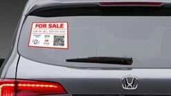 Sell Your Things - QR Code And NFC Tag - Easily Programmable - One - Sided Storefront Window Decal -Peugeot Shop 41SVtl0lOBL