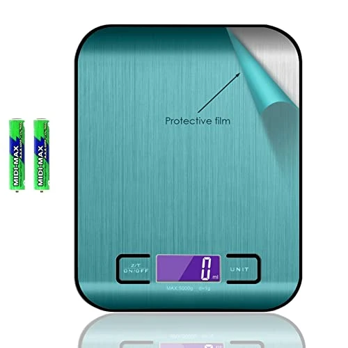 Digital Kitchen Scale,Multifunction Food Scale Measure Weight(MAX:11LB/5KG/176OZ)Accurately,Stainless Steel Scale Digital Weight,Large LCD Display,Waterproof,4 Unit(g/ml/oz/lb) 2 Digital Kitchen Scale,Multifunction Food Scale Measure Weight(MAX:11LB/5KG/176OZ)Accurately,Stainless Steel Scale Digital Weight,Large LCD Display,Waterproof,4 Unit(g/ml/oz/lb) - Image 2