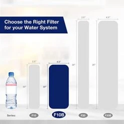 20 Micron Pleated Water Filter Home 10"x4.5" Whole House Heavy Duty Sediment Replacement Cartridge Compatible With ECP10-1,ECP20-BB,R50-BBSA,FXHSC,CB1-SED10-BB (4 Pack) -Peugeot Shop 41SeS6aaQBL