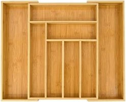 Bamboo Silverware Organizer, Expandable Kitchen Drawer Organizer For Cutlery, Wooden Utensil Holder, Multi-Function Drawer Storage, 5-7 Compartments 9 Bamboo Silverware Organizer, Expandable Kitchen Drawer Organizer For Cutlery, Wooden Utensil Holder, Multi-Function Drawer Storage, 5-7 Compartments -Peugeot Shop 41SiiR6wDLL. AC