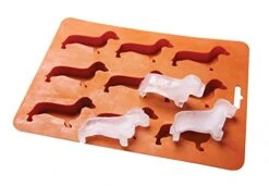 Dachshund Dog Shaped Silicone Ice Cube Molds And Tray