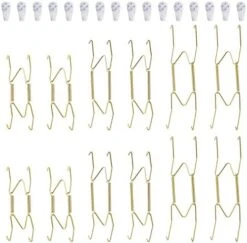 12 Pack Plate Hangers, 8 10 12 Inch Wall Plate Hangers And 16 Pack Wall Hooks, Compatible 7.5 To 12.5 Inch Decorative Plates, Antique China, Antique Plates And Arts -Peugeot Shop 41T3pWcco3L. AC