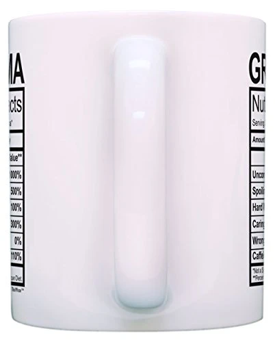 Mothers Day Gifts For Grandma Nutritional Facts Label Funny Gifts For Grandma Gag Gift Coffee Mug Tea Cup White 4 Mothers Day Gifts For Grandma Nutritional Facts Label Funny Gifts For Grandma Gag Gift Coffee Mug Tea Cup White - Image 4