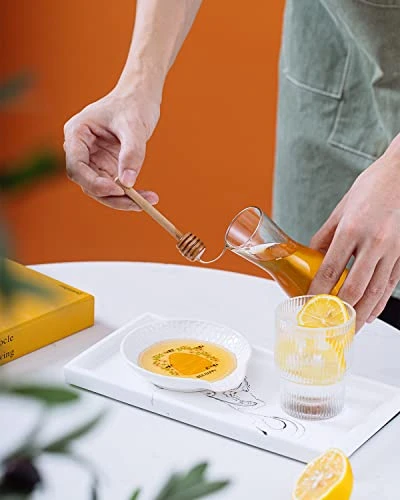 Spoon Rest For Stove Top 1pcs, Ceramic Spoon Holder For Countertop, White Cute Spoon Rest For Kitchen Counter, Bee Farmhouse Coffee Spoon Holder For Stove Top, Cooking & Counter Protection 3 Spoon Rest For Stove Top 1pcs, Ceramic Spoon Holder For Countertop, White Cute Spoon Rest For Kitchen Counter, Bee Farmhouse Coffee Spoon Holder For Stove Top, Cooking & Counter Protection - Image 3