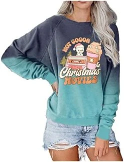 Pullover Sweatshirts For Women Fall Long Sleeve Crew Neck Christmas Print Plus Size Sweatshirts Pullover Top Fall 12 Pullover Sweatshirts For Women Fall Long Sleeve Crew Neck Christmas Print Plus Size Sweatshirts Pullover Top Fall -Peugeot Shop 41T8BoSb6xL. AC
