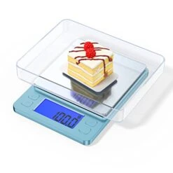 Digital Food Scale, Kitchen Scale For Food Ounces And Grams High Accuracy Mini Gram Scale For Cooking, Baking, Jewelry, Tare Function, 2 Trays, LCD Display -Peugeot Shop 41T8lLIdxmL