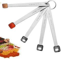 5 Pcs Measuring Spoons Set, Stainless Steel Tablespoon Measure Spoon, Small Teaspoon, Mini Spoon For Home Kitchen Baking Cooking -Peugeot Shop 41TApeuh4QL. AC