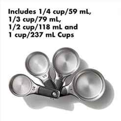 OXO Good Grips 8 Piece Stainless Steel Measuring Cups And Spoons Set -Peugeot Shop 41TKqHZpGCS