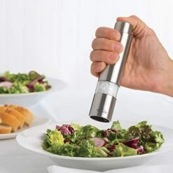 Stainless Steel 6 Inch One-Hand Thumb Mill Salt Grinder, 6", Silver 5 Stainless Steel 6 Inch One-Hand Thumb Mill Salt Grinder, 6", Silver -Peugeot Shop 41TO8vjmYsL