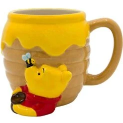 Winnie The Pooh Honey "Hunny" Pot Ceramic 3D Sculpted Coffee Mug, 23 Ounces