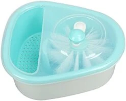 Salad Spinner, Manual Operation Lettuce Spinner Effective Cleaning Drying Vegetable Drainer Vegetable Washer Fruit Veggie Bowl Collapsible Salad Spinner For Home Kitchen (Sky Blue) -Peugeot Shop 41TZdY6ttKL. AC