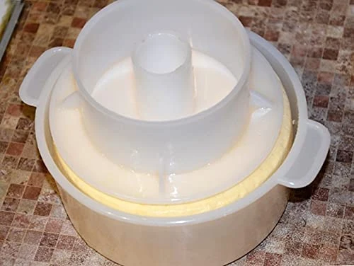 Dam Hard Cheese Mold With Follower Large For 2.2lbs / 1kg. | Cow Goat Rennet Milk | Cheesemaking From Cow And Goat Milk. Cheese Making Supplies By QG Group 3 Dam Hard Cheese Mold With Follower Large For 2.2lbs / 1kg. | Cow Goat Rennet Milk | Cheesemaking From Cow And Goat Milk. Cheese Making Supplies By QG Group - Image 3