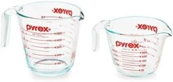 Pyrex 3 Piece Glass Measuring Cup Set, Includes 1-Cup, 2-Cup, And 4-Cup Tempered Glass Liquid Measuring Cups, Dishwasher, Freezer, Microwave, And Preheated Oven Safe, Essential Kitchen Tools -Peugeot Shop 41Tgvrr279L. AC