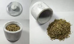 Marble Salt Cellar With Lid, Salt Holder Storage Container For Counter( White) 12 Marble Salt Cellar With Lid, Salt Holder Storage Container For Counter( White) -Peugeot Shop 41Ti8o26jHL