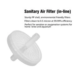 FERRODAY 5/16 Barbed Air Line Filter [4 PCS]- Sanitary Air Filter Air Line Fittings For Beer Brew Keg Air Filter For Homebrew White Air Filter For Fish Tank Translucent Plastic Gas Line Fitting -Peugeot Shop 41TkCqyTthL