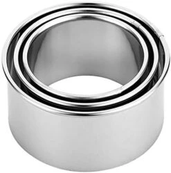 Cookie Cutters - Biscuit Cutters/Stainless Steel Dumpling Cutters/Cake Pastry Cutters / Cake Cookie Scone Cutters Molds Stamps For Cooking Baking ( 3Pcs, Round Edge) -Peugeot Shop 41TqQTYVLjL. AC