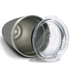 20oz Vacuum Insulated Tumbler Mug, Barber Shop Pole, Personalized Engraving Included (Gray)