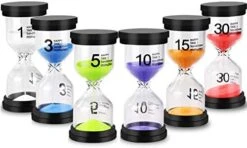 Sand Timer Colorful Hourglass Sandglass Timer 1 Min/3 Mins/5 Mins/10 Mins/15 Mins/30 Mins Sand Clock Timer For Games Classroom Home Office(Pack Of 6) -Peugeot Shop 41TtS9kRvL. AC
