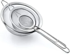 Strainer Set Fine Mesh – Premium 304 Stainless Steel (18/8) – 3.3″, 5.5″ And 8″ Sturdy Kitchen Strainers (Gold) -Peugeot Shop 41TxsAm5IJL. AC