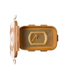 E-Jen Premium Kimchi, Sauerkraut Container Probiotic Fermentation With Inner Vacuum Lid (Earthenware Brown, 0.45 Gal/ 1.7L)