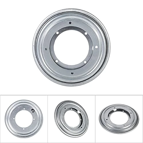 Galvanized Sheet Rotating Swivel Turntable Plate With BallBearing Raceway & 3 Different Diameters For Bar Stools,Chairs,stools(Silver, 5.5 Inch, 12) 2 Galvanized Sheet Rotating Swivel Turntable Plate With BallBearing Raceway & 3 Different Diameters For Bar Stools,Chairs,stools(Silver, 5.5 Inch, 12) - Image 2