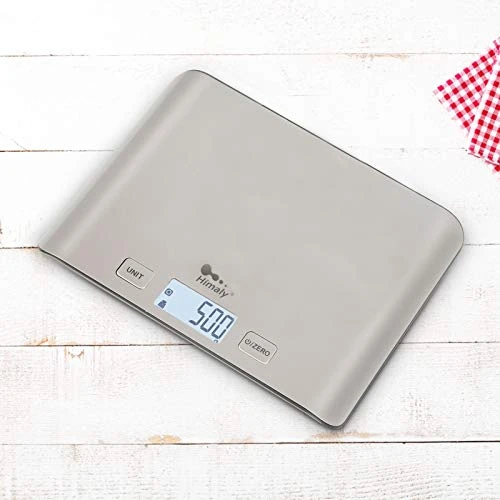 Digital Kitchen Food Scale 11 Lb Grams And Ounces Small Stainless Steel Backlit Silver For Cooking And Baking (Batteries Included) 1 Digital Kitchen Food Scale 11 Lb Grams And Ounces Small Stainless Steel Backlit Silver For Cooking And Baking (Batteries Included)