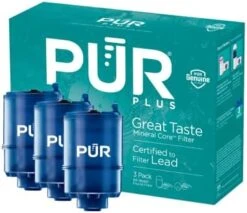 PUR PLUS Mineral Core Faucet Mount Water Filter Replacement (2 Pack) – Compatible With All PUR Faucet Filtration Systems -Peugeot Shop 41UF4b18txL. AC