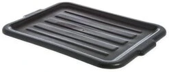 Carlisle FoodService Products N4401203 Comfort Curve™ Ergonomic Wash Basin Tote Box Lid, Universal, Black -Peugeot Shop 41UMn51v36L 1