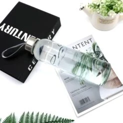 16 OZ Glass Water Bottles,Glass Beverage Bottles Set Of 12,Drinking Bottles With Leak Proof Stainless Steel Cap 500ml,Reusable Juice Bottles With Carrying Strap,to Go Travel Bottles For Drink,Sauce 8 16 OZ Glass Water Bottles,Glass Beverage Bottles Set Of 12,Drinking Bottles With Leak Proof Stainless Steel Cap 500ml,Reusable Juice Bottles With Carrying Strap,to Go Travel Bottles For Drink,Sauce -Peugeot Shop 41UR6YGtEKL