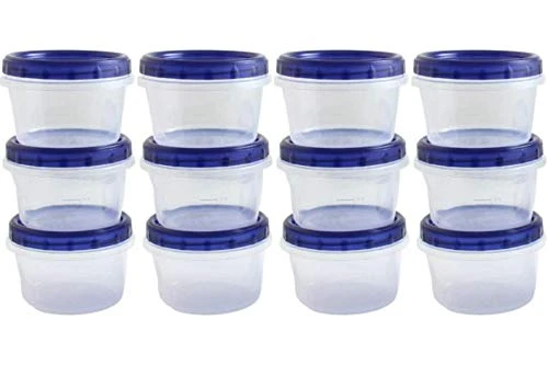 Twist Top Food Deli Containers Screw And Seal Lid 16 Oz Stackable Reusable Plastic Storage Container 12 Pack. 1 Twist Top Food Deli Containers Screw And Seal Lid 16 Oz Stackable Reusable Plastic Storage Container 12 Pack.