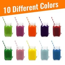 200 Biodegradable Paper Straws - Durable & Eco-Friendly In 10 Color Stripes - Rainbow Drinking Straws & Party Decoration Supplies 8 200 Biodegradable Paper Straws - Durable & Eco-Friendly In 10 Color Stripes - Rainbow Drinking Straws & Party Decoration Supplies -Peugeot Shop 41UXuVubX0L