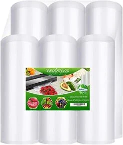6 Pack 8"x20'(3Rolls) And11"x20'(3Rolls) Food Vacuum Sealer Bags Rolls With BPA Free,Heavy Duty,Great For Sous Vide And Vac Seal Storage -Peugeot Shop 41UYRMSnpdL. AC