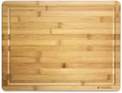 Wood Cutting Board - Large Natural Bamboo Wooden Chopping Board For Kitchen With Crumb And Juice Groove For Food Prep - Size L, 18 X 13 Inches -Peugeot Shop 41UYTPHnbBL. AC