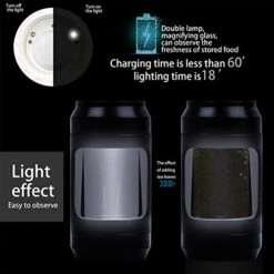 Stash Jar With Hand Spice Herb Grinder Magnifying Airtight Jar LED Light Grinder For Portable Lightweight For Easy Storage (Yellow) 12 Stash Jar With Hand Spice Herb Grinder Magnifying Airtight Jar LED Light Grinder For Portable Lightweight For Easy Storage (Yellow) -Peugeot Shop 41UgCijQh3L